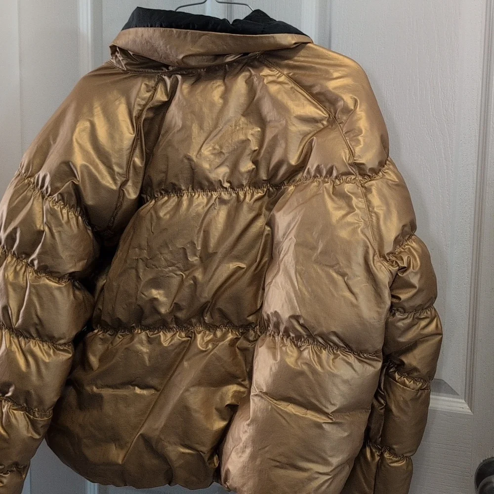 Nike Gold Puffer Jacket for Women - Picture 5 of 5